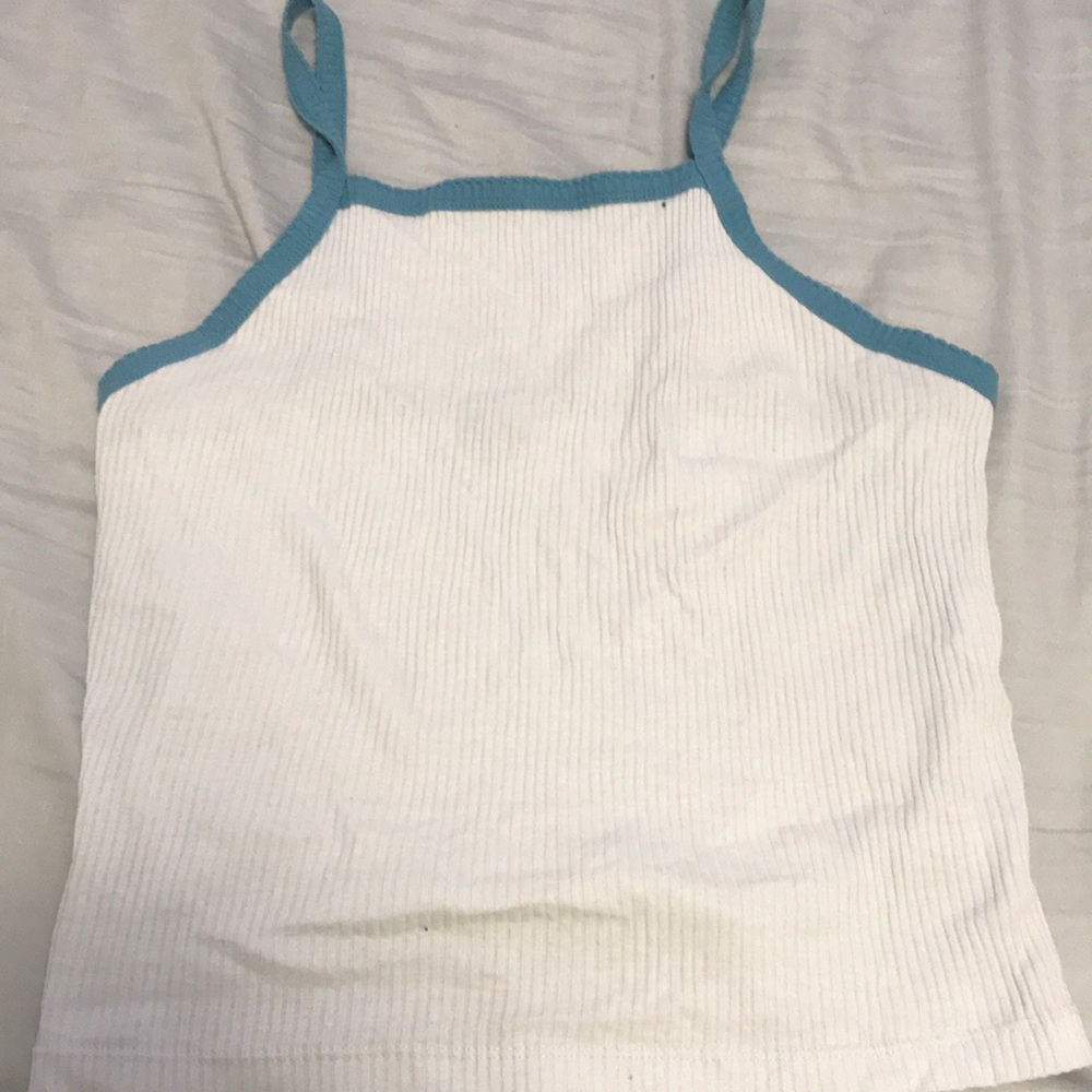 Cute blue crop top